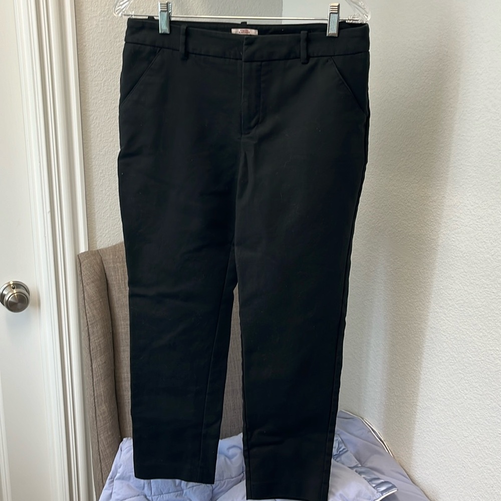 Merona black stretch ankle pants
